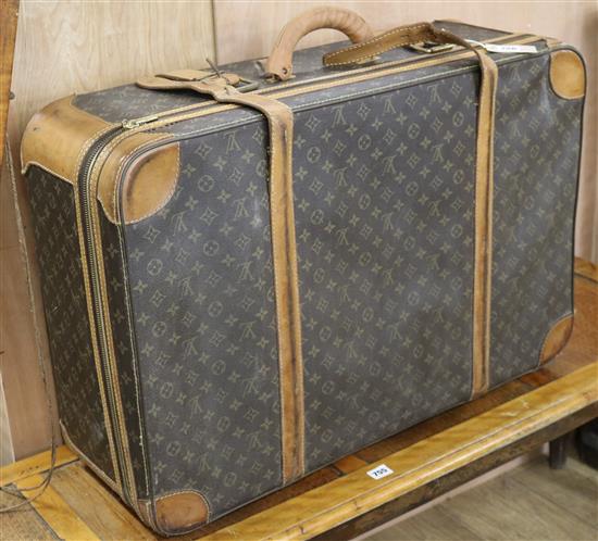 A Louis Vuitton suitcase